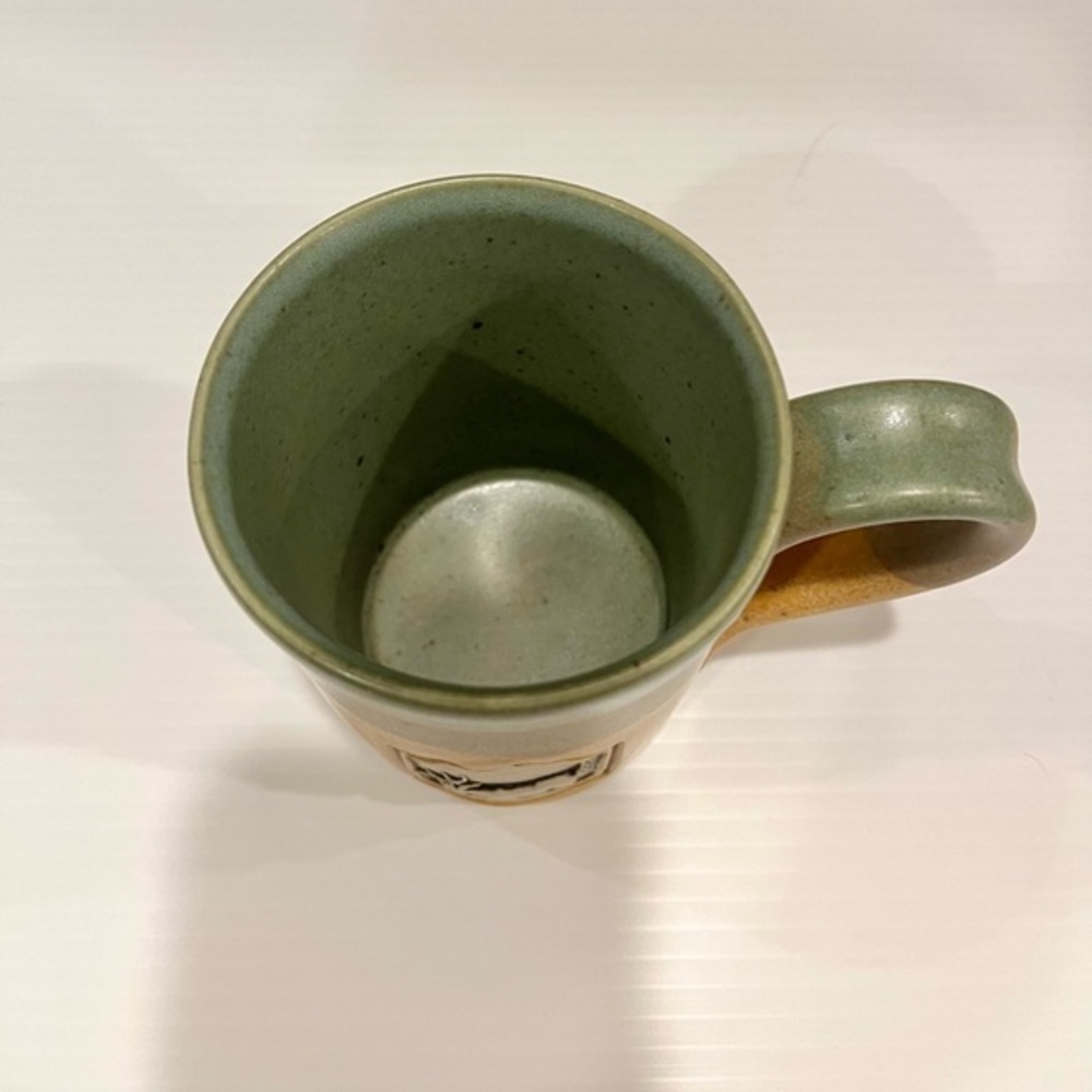 Cold Mountain Pottery Mug Embossed Deer Pattern - Picture 4 of 10